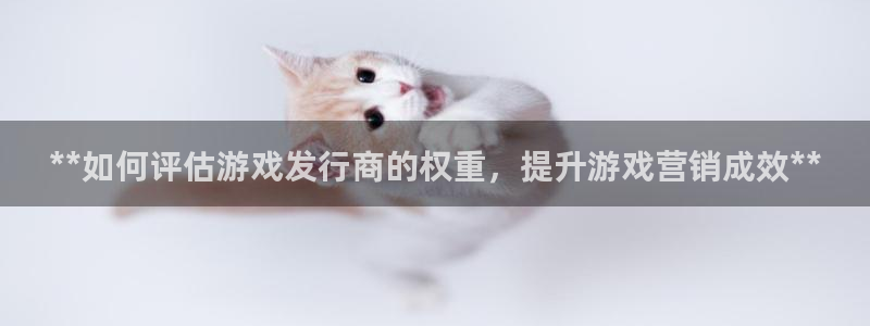 天辰平台花7O777：**如何评估游戏发行商的权重，提升游戏营销成效**