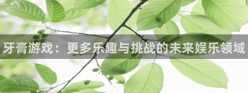 天辰注册叵3300：牙膏游戏：更多乐趣与挑战的未来娱乐领域